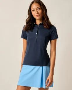 Outlet Angela Performance Jersey Polo Women Polos|Polos & T-Shirts