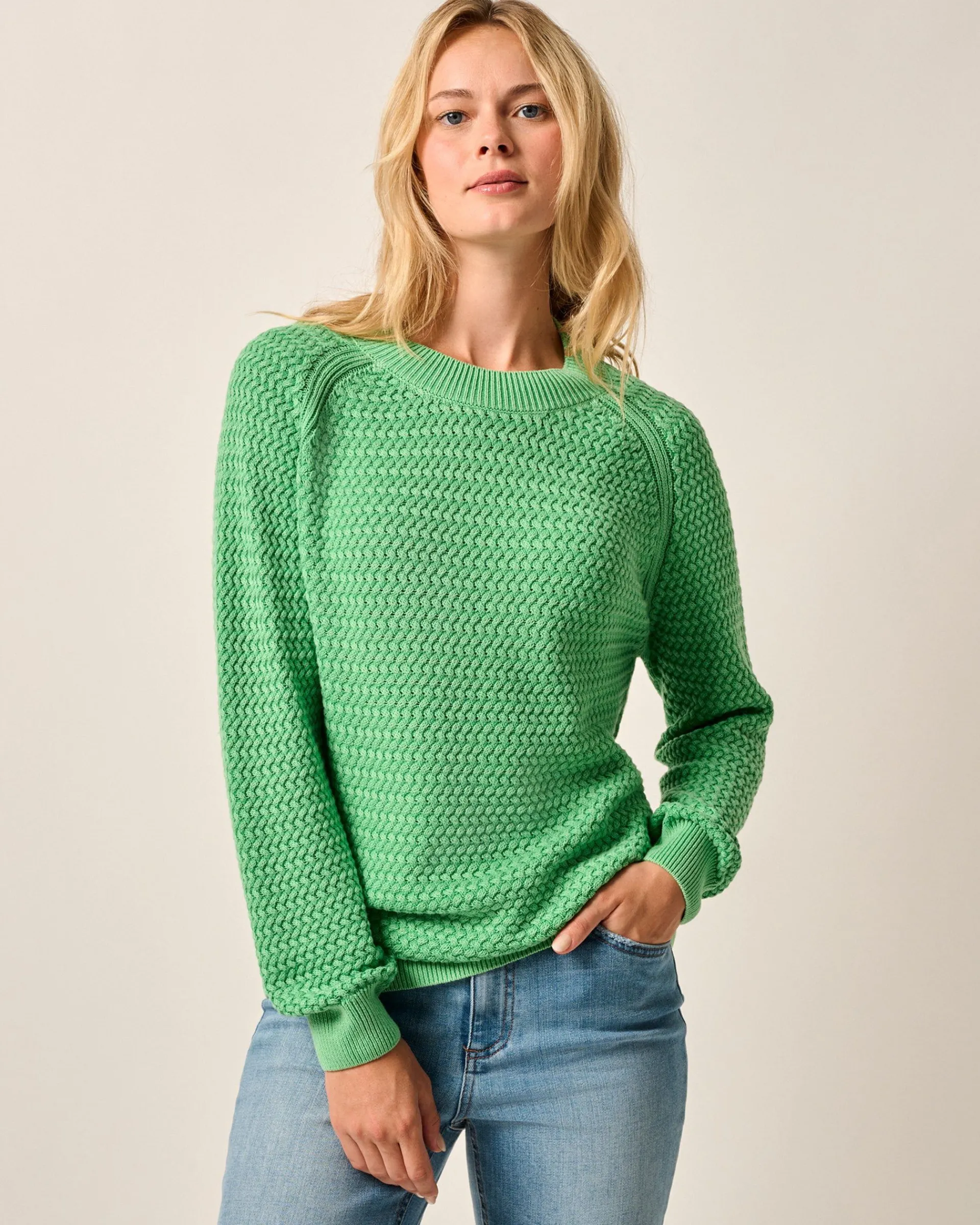 Outlet Bridget Garment Dyed Crewneck Sweater Women Sweaters & Cardigans
