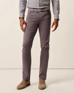 Outlet Carmel Sateen 5-Pocket Pants Pants