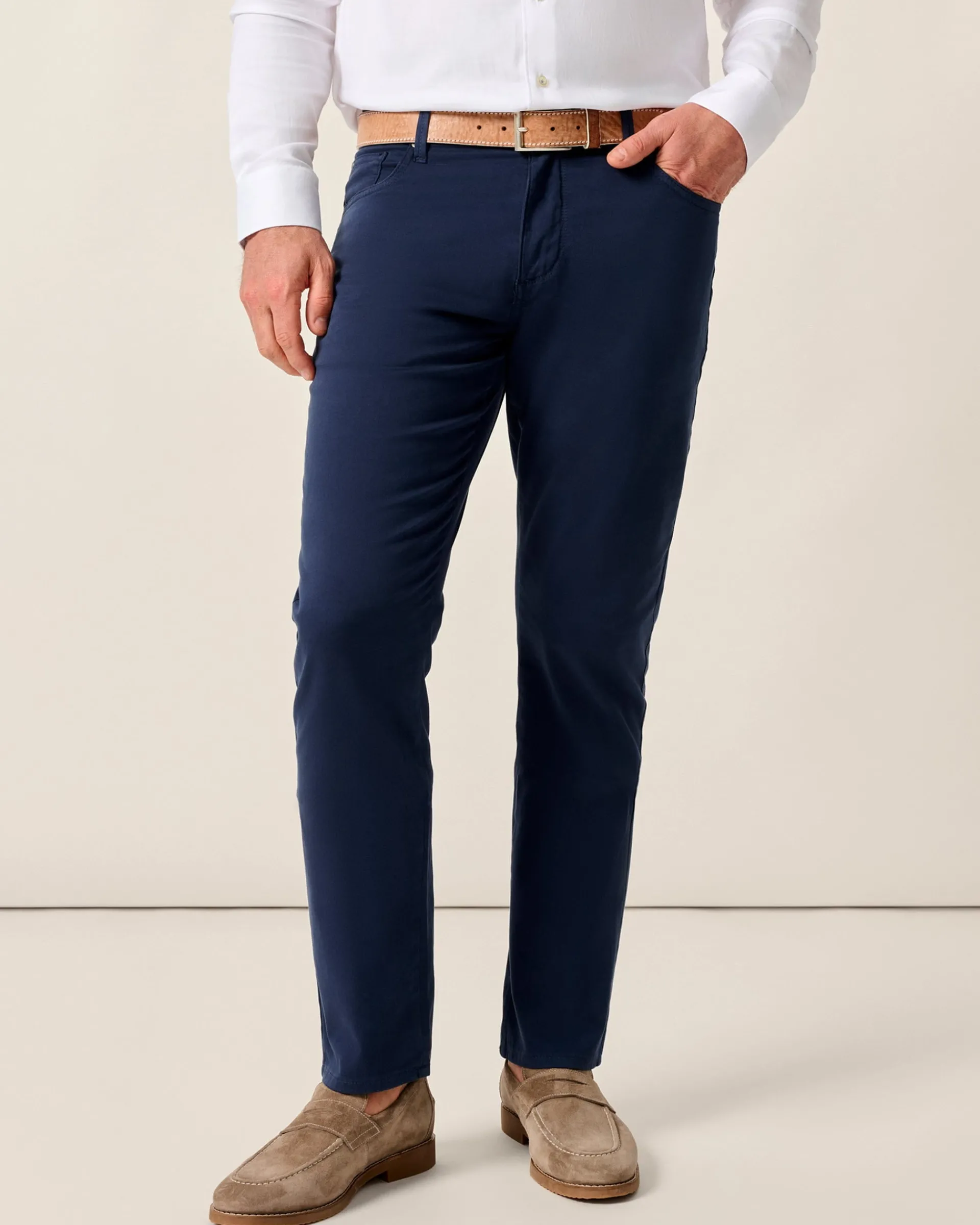 Outlet Carmel Sateen 5-Pocket Pants Pants