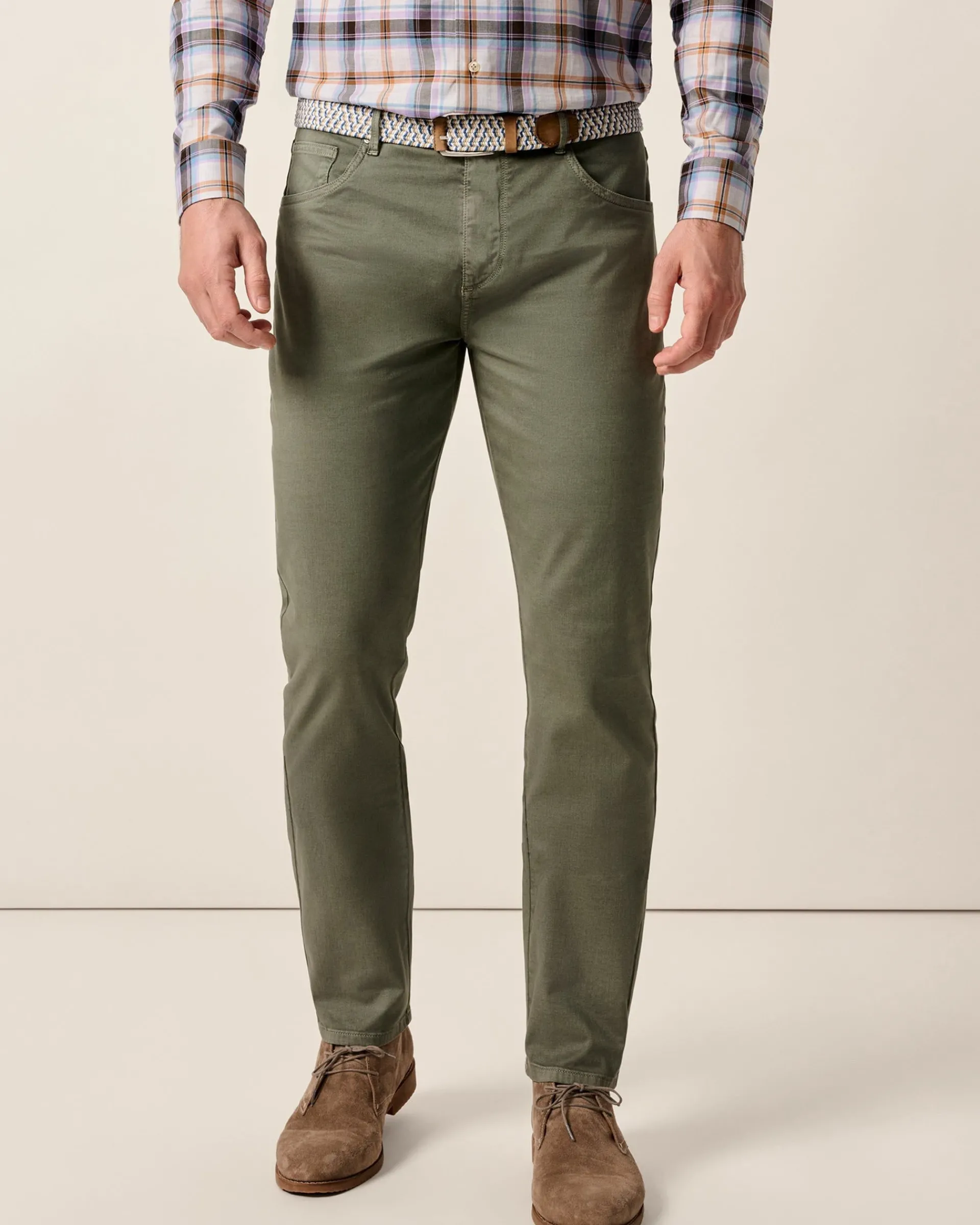 Outlet Carmel Sateen 5-Pocket Pants Pants