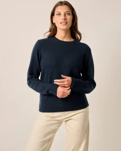New Cashmere Blend Crewneck Sweater Women Sweaters & Cardigans