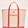 Discount Color Block Canvas Tote Bag Women Bags