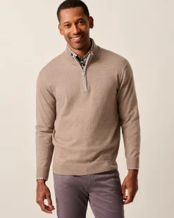 Best Desmond Plaited Cotton Blend 1/4 Zip Sweater Quarter-Zips|Sweaters