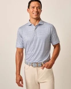 Featherweight Performance Polo - Warwick Stripe Polos|Polos