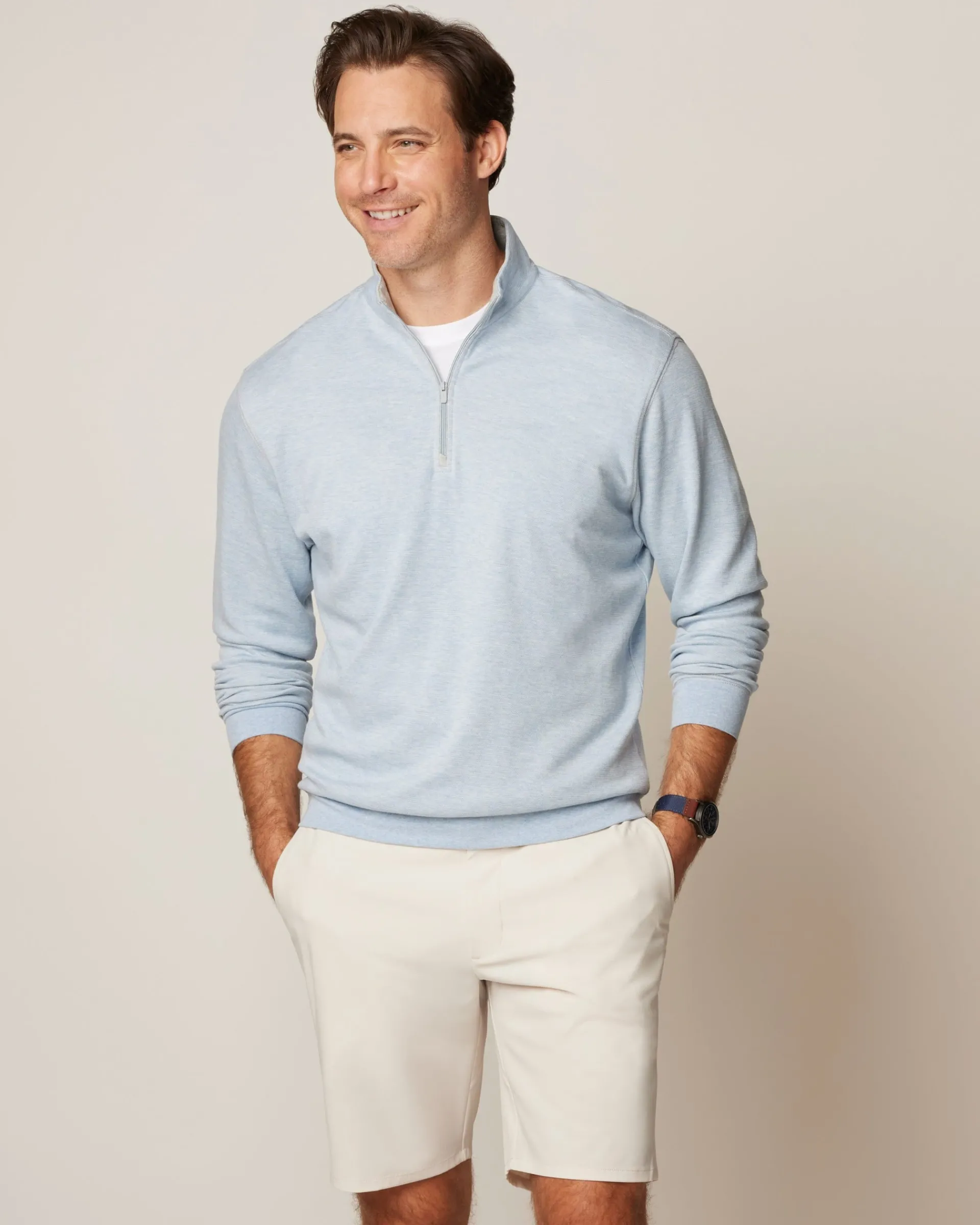 Sale Hanks "Lightweight Sully" 1/4 Zip Pullover Quarter-Zips