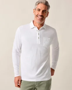 Sale Long Sleeve Original 4-Button Polo - Coastal Wash Polos