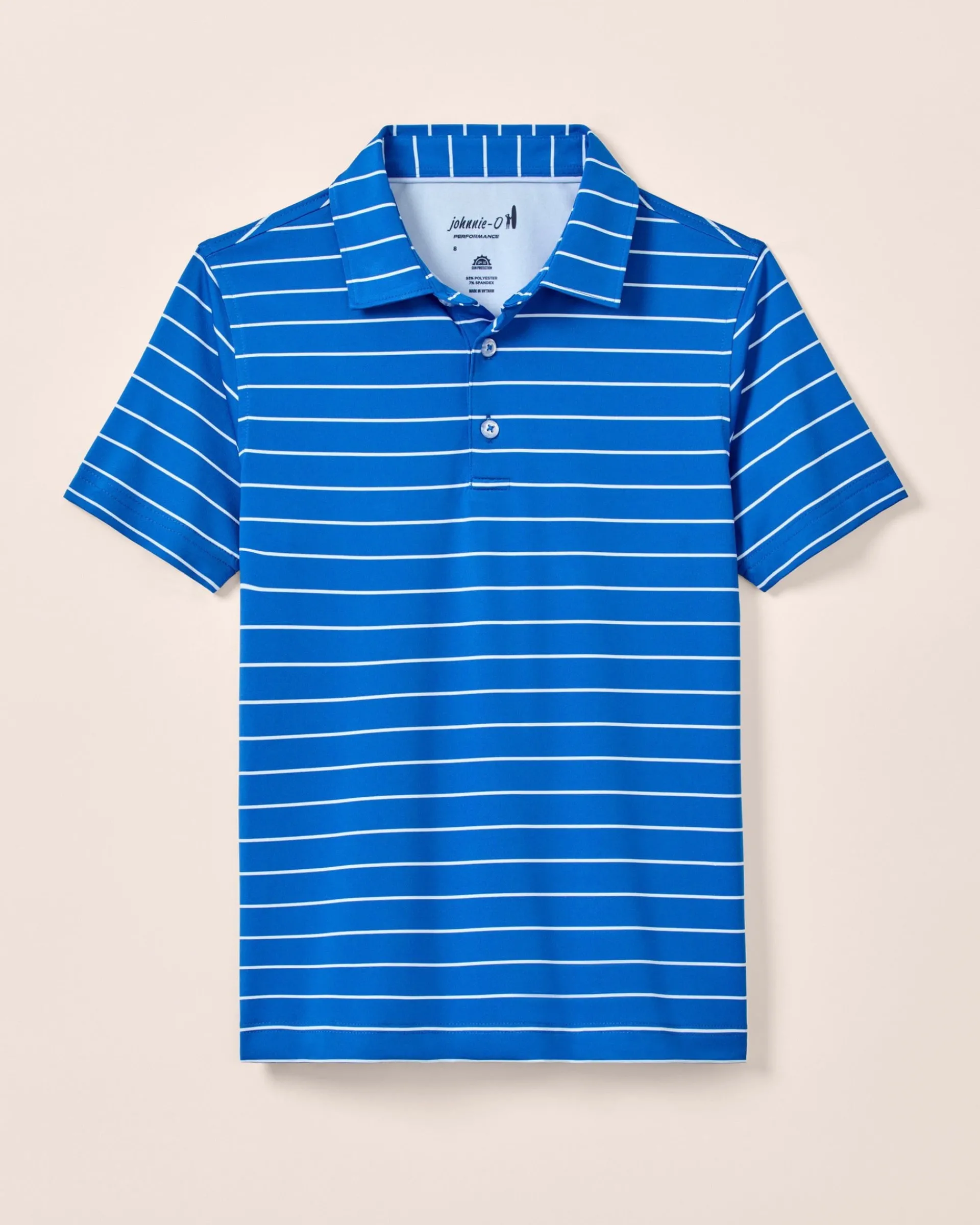 Performance Mesh Jr. Polo - Kerwin Stripe BOY Polos|Polos