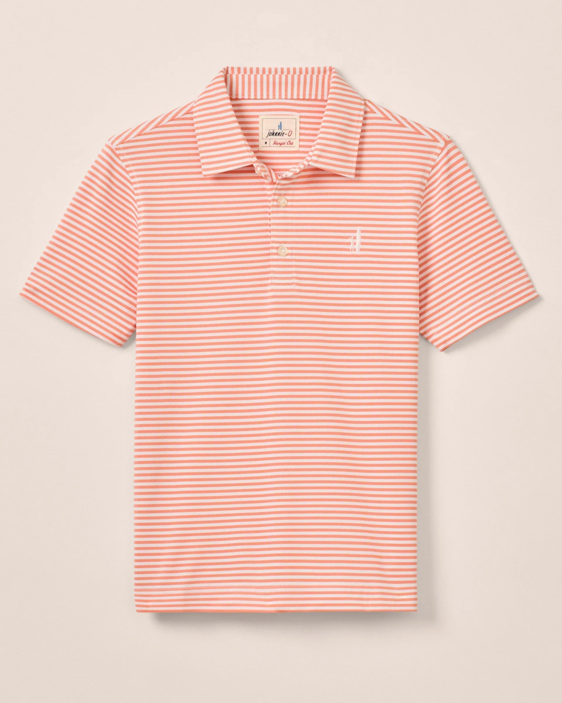 Online Performance Mesh Jr. Polo - Hunter Stripe BOY Polos|Polos