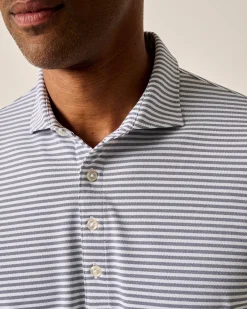 Clearance Performance Mesh Polo - Stetson Stripe Polos|Polos