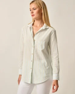 Sale Pixie Cotton Button Down Shirt Women Shirts & Blouses