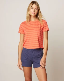 Sale Shoreline Striped T-Shirt Women Tees & Tanks