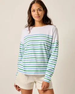 Hot Suki Striped Boatneck T-Shirt Women Tees & Tanks|Shirts & Blouses