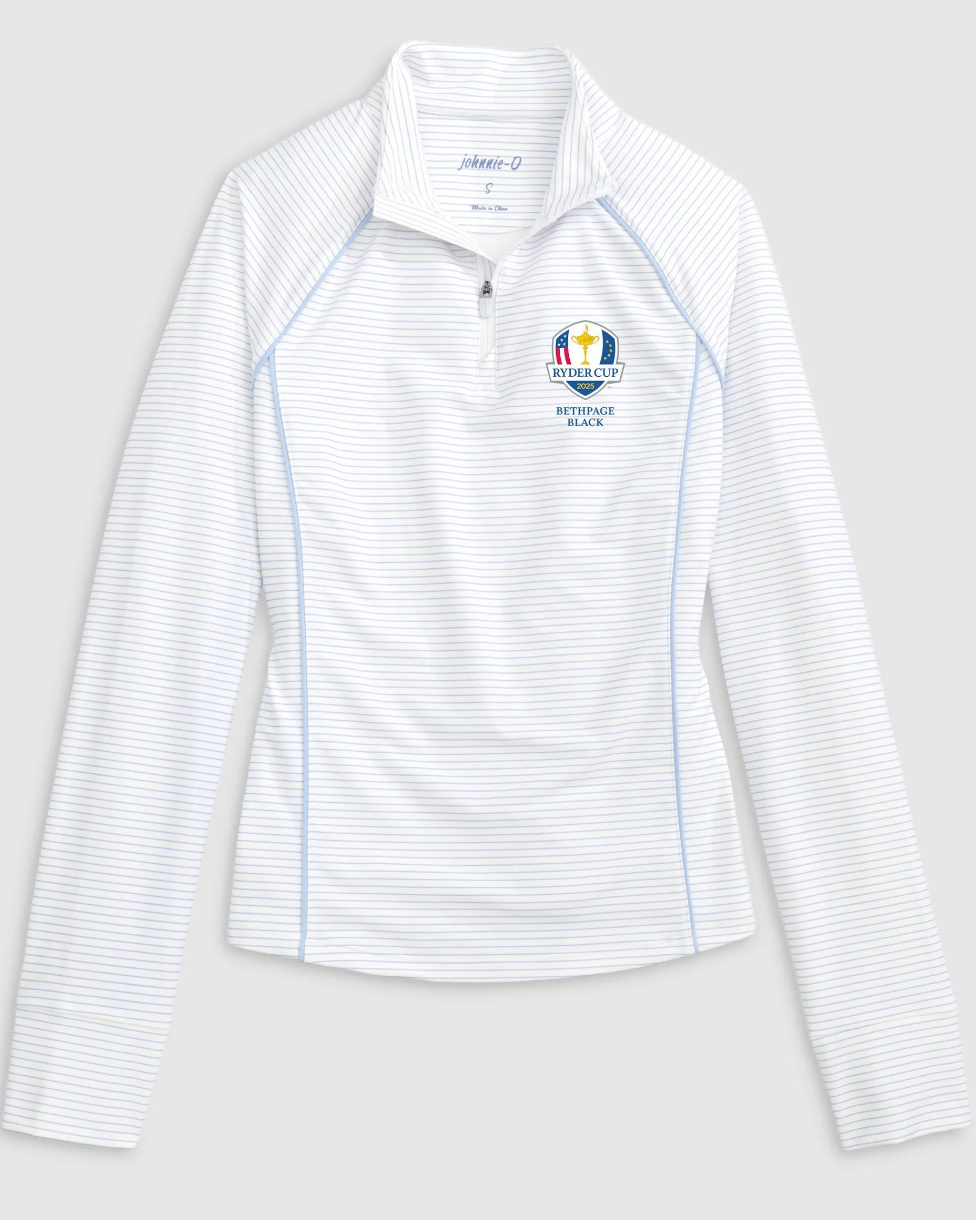 Sale Women's Ryder Cup Jasmine Striped Performance 1/4 Zip Women Ryder Cup|Ryder Cup